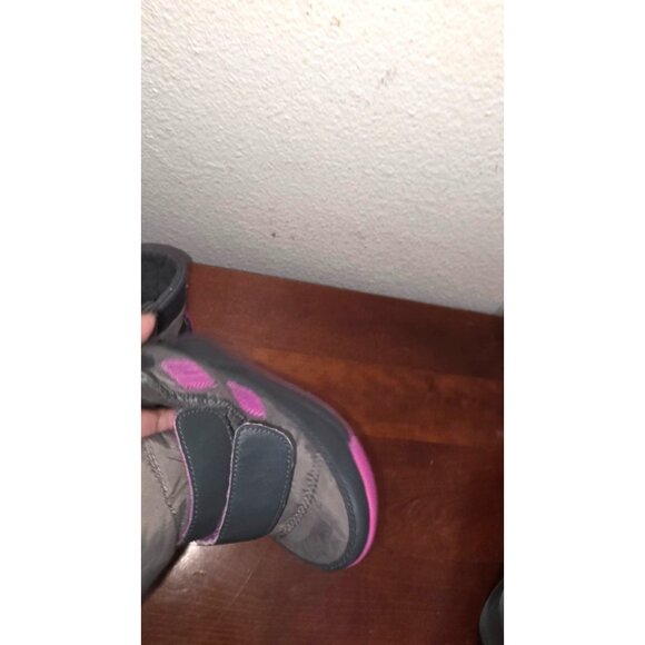 Sorel Girls Cerrelle Winter Boots Size 10 Gray & Pink Waterproof Insulated - Picture 8 of 8